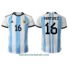 Camiseta de fútbol Argentina Lisandro Martinez 16 Primera Equipación Mundial 2022 - Hombre